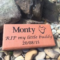 pet memorial plaque small