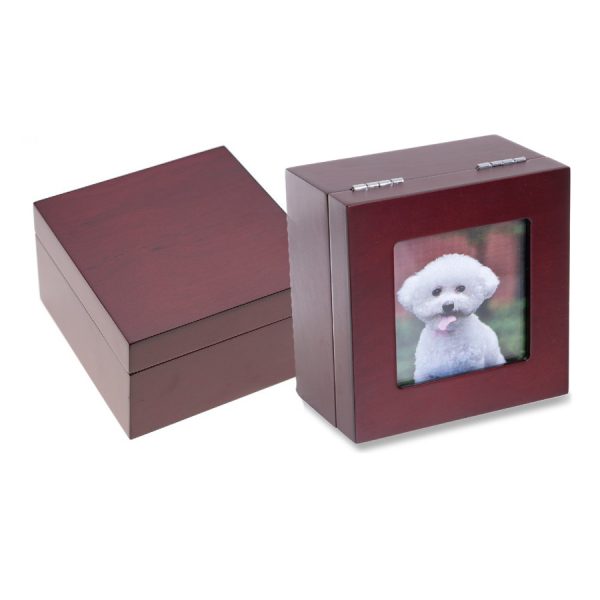 dog memorial keepsake box with photo - small