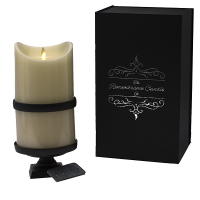 black memorial candle