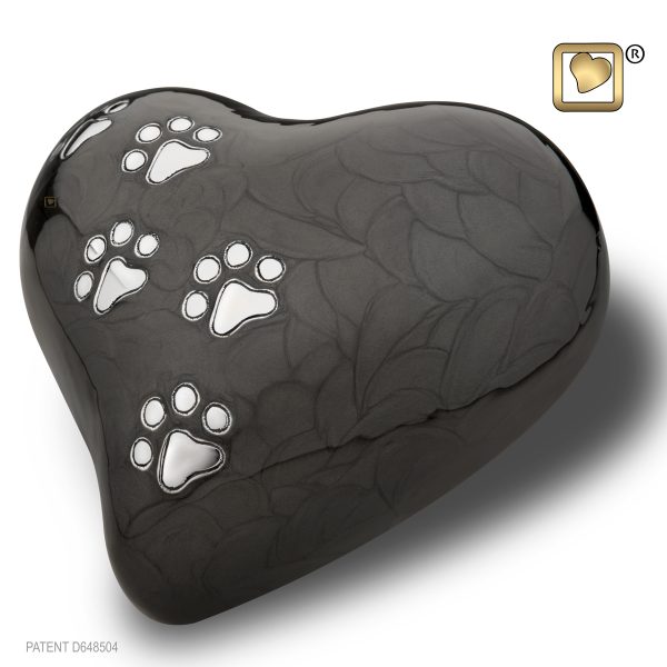 Love Heart Solid Brass Large Up To 25kg (Black)